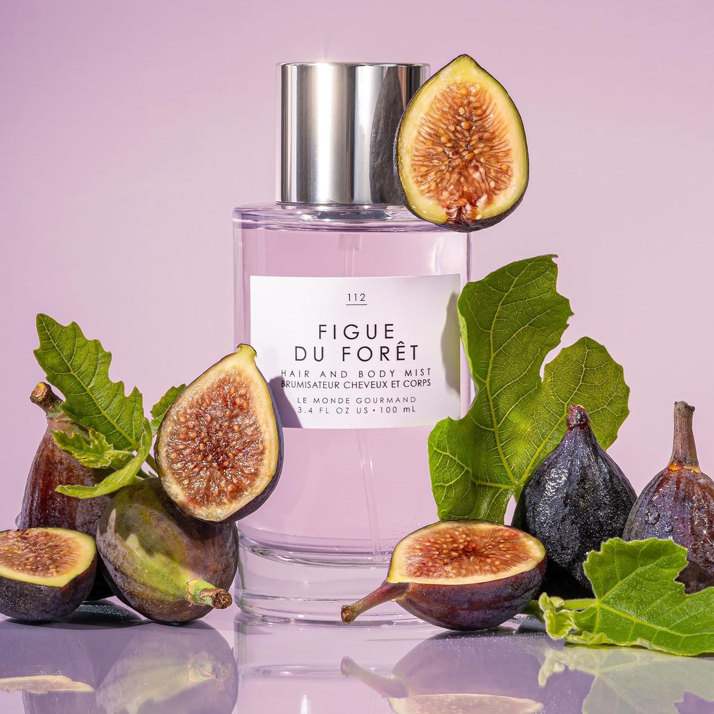 Le Monde Gourmand Figue du Forêt Hair & Body Perfume Mist - 3.4oz (100ml) - Fig, White Tea and Sweet Almond Milk Fragrance Notes