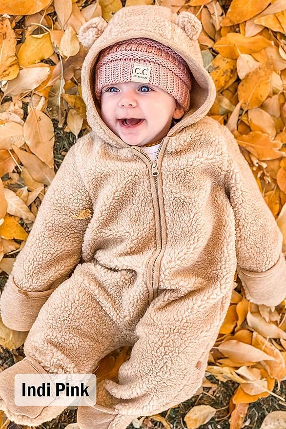 Funky Junque Baby Winter Hat – Cute Newborn Hats, Cozy Warm Infant Beanie, Soft Knit Stocking Stuffer for Babies 0–12 Months
