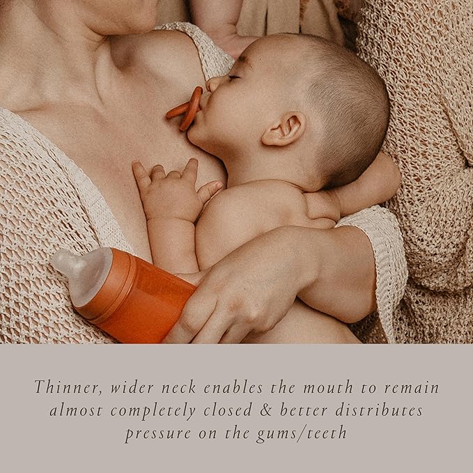 Color Essence SX PRO Silicone Baby Pacifier 1Pk, Made with 100% Soft Silicone, Baby Essentials Perfect for Breastfeeding Babies, Designed in Spain, 6-18 Mths, Marshmallow Nude