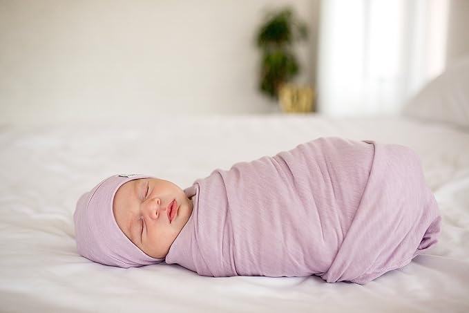 Copper Pearl Baby Beanie Hat Top Knot Stretchy Soft Lily