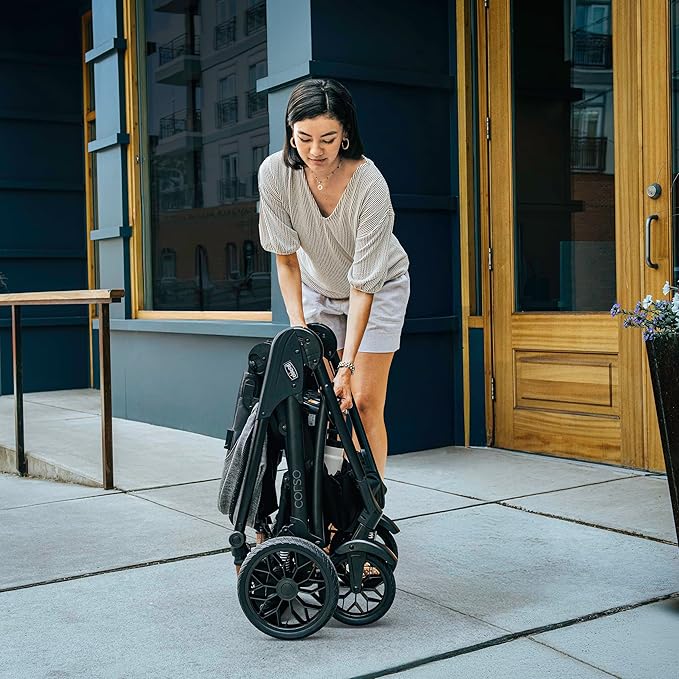Chicco Corso Primo Modular Quick-Fold Stroller with Infant Car Seat Adapter, for Newborns and Toddlers | Summit/Grey
