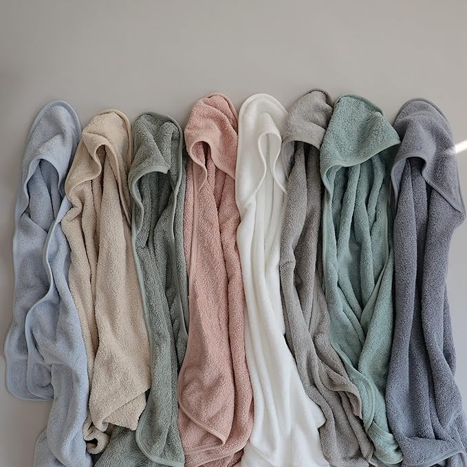 mushie Baby Hooded Towel | Organic Cotton (Tradewinds)
