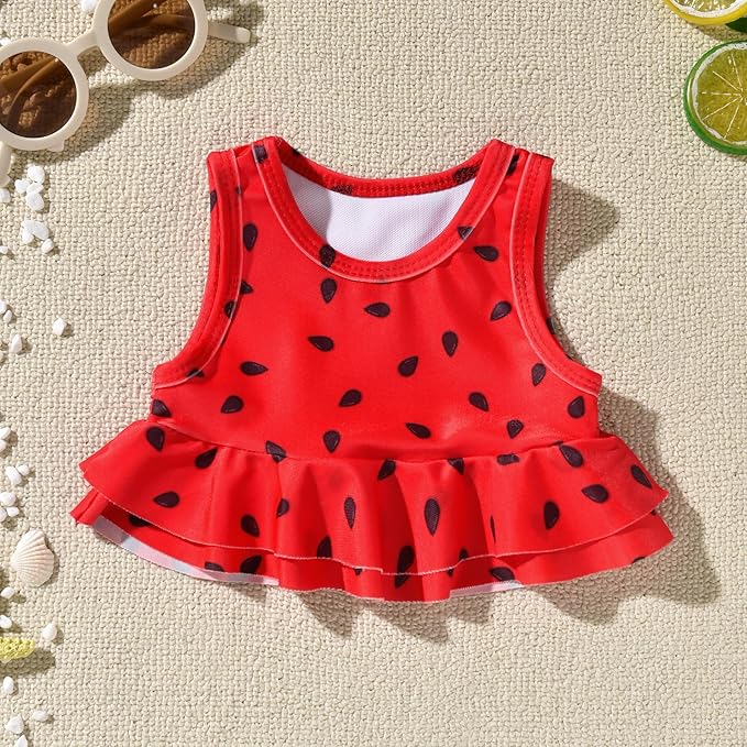 Aalizzwell Toddler Baby Girl Bathing Suit Two Piece Swimsuit Bikini Beach Wear