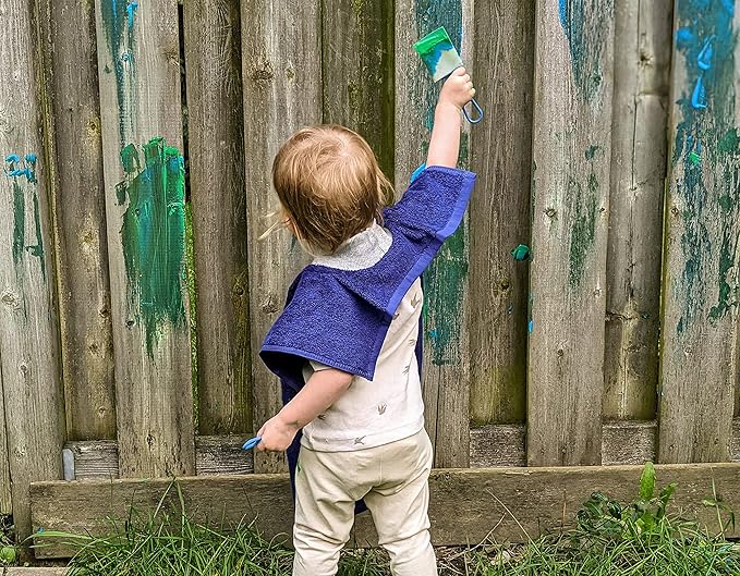 MATZ Terry Towel Slip On Baby Bibs | Full Coverage | Ultra Absorbent 100% Cotton | Pullover For Babies And Toddlers | Feeding Drooling And Teething | Unisex Baby Bib With Soft Ribbed Neck